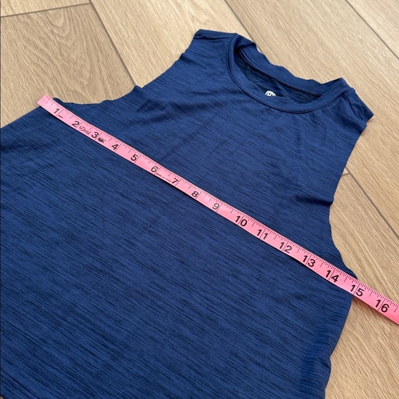 Born Primitive Racerback Tank Top Sz S Heather Blue Black Workout CrossFit Run - Picture 4 of 6